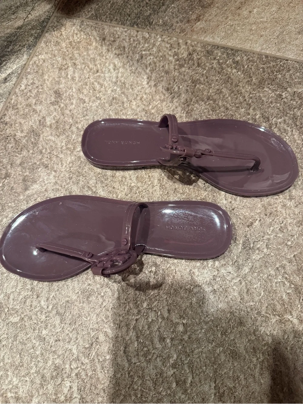 Tory Burch Purple Jelly Thong Sandals
